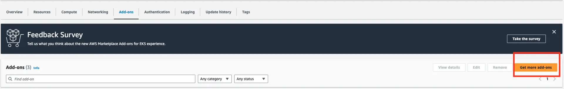 eksAddOnTab.png EKS Add On Tab.