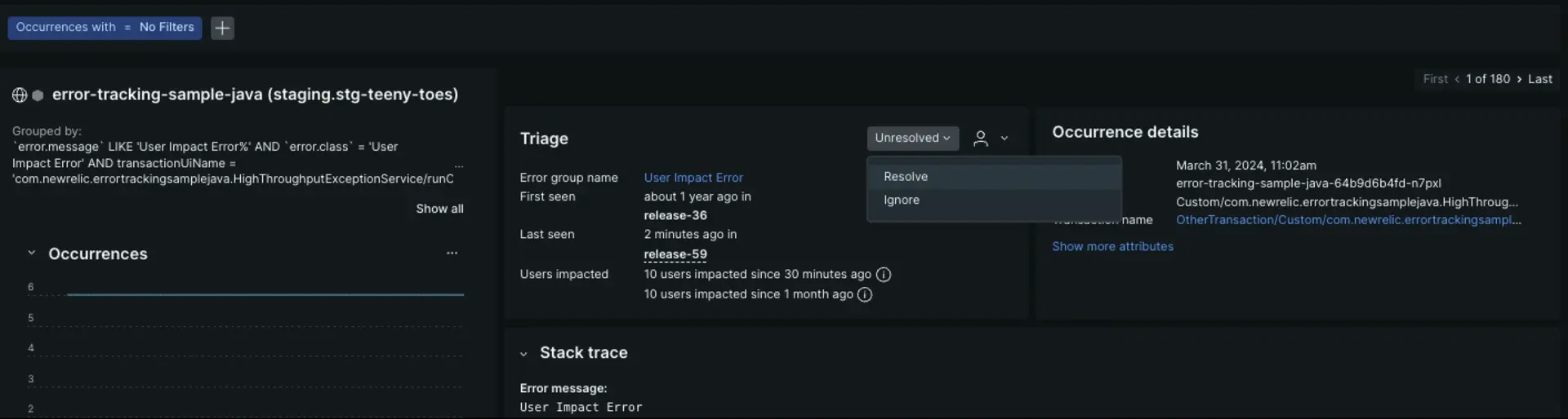 triage errors A depiction of how to triage errors in APM