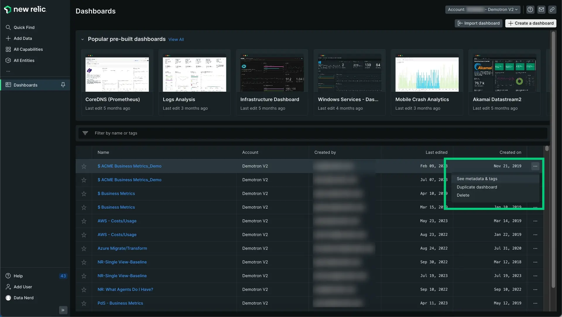Duplicate a dashboard Duplicate a dashboard