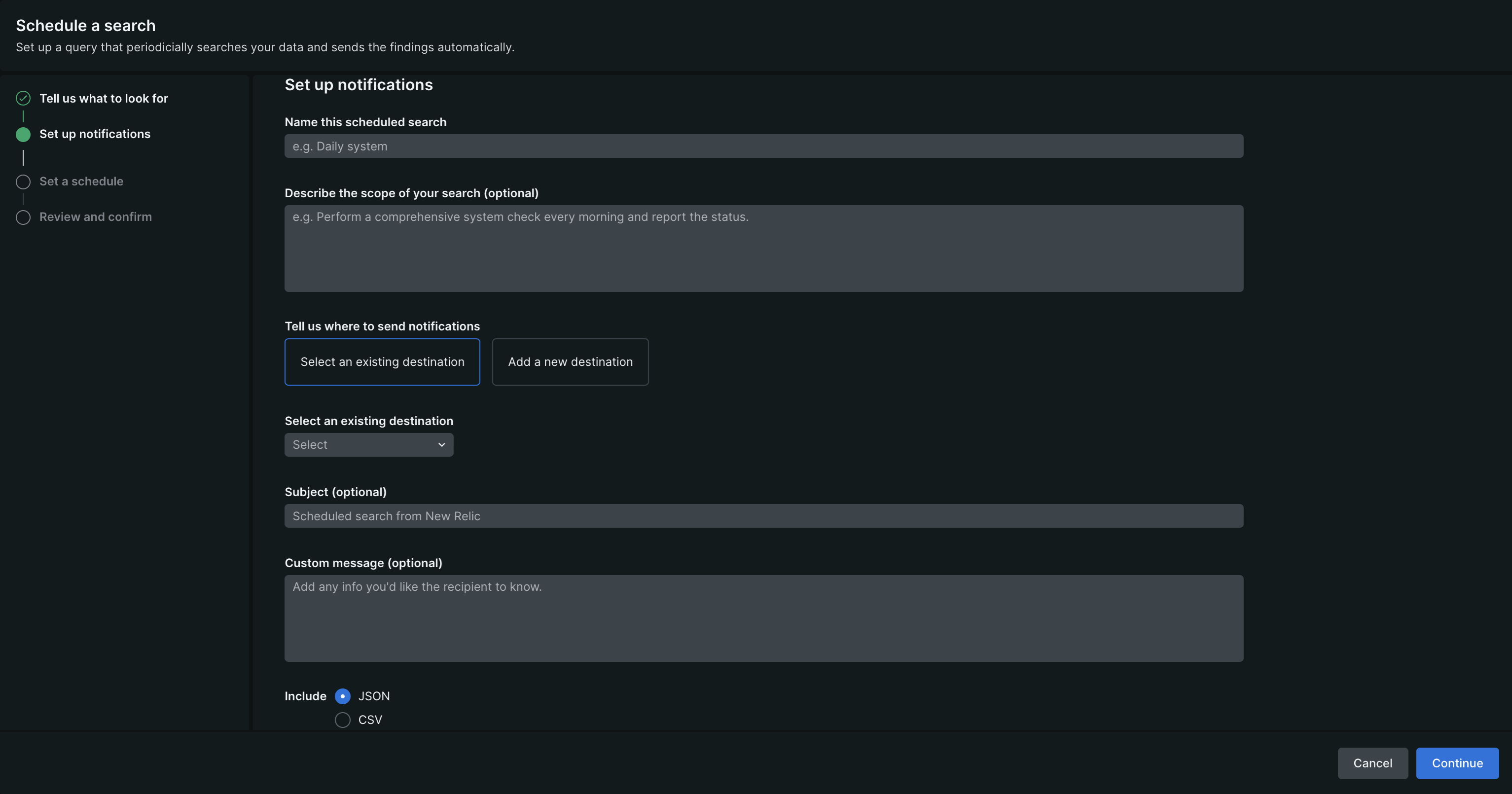 Setting up Scheduled Search Notifications Setting up Scheduled Search Notifications