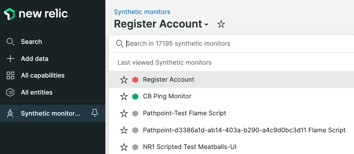 Switch synthetic monitor quickly Switch synthetic monitor quickly