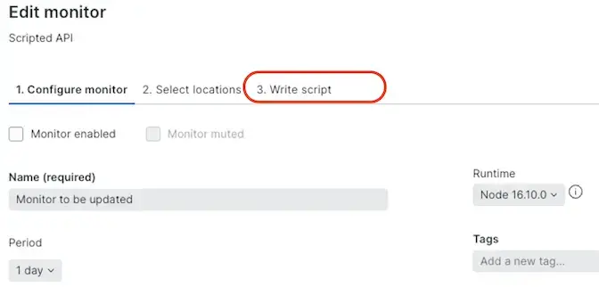 Screenshot showing where to find script contents in synthetic Screenshot showing where to find script contents in synthetic