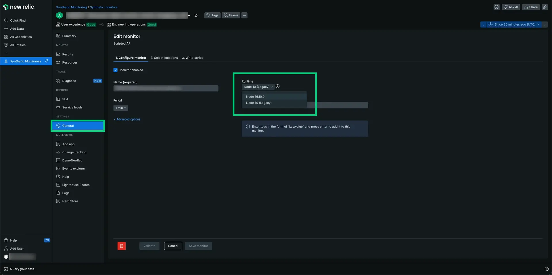 Upgrade a specific monitor Upgrade a specific monitor